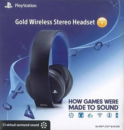 Sony Entertainment Gold Wireless Stereo Gaming Headset