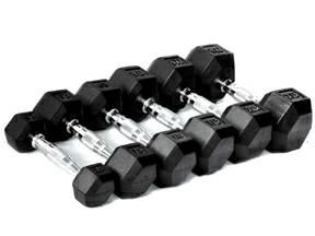 IRON STEEL DUMBBELLS OR RUBBER DUMBBELLS