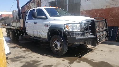   2010 DODGE 5500 4X4 CREW CAB FLATBED