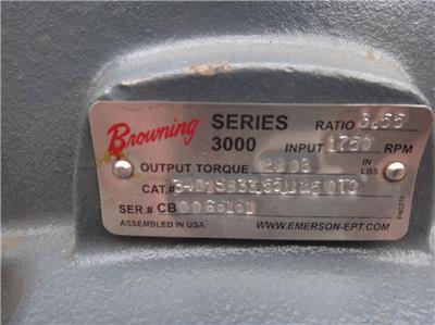 BROWNING SERIES 3000 GEAR REDUCER