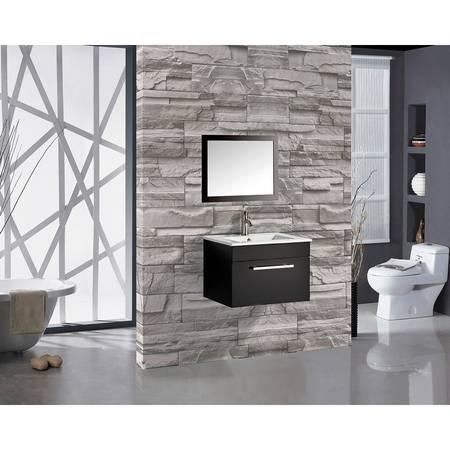 Single Sink Wall Mounted Bathroom Vanity