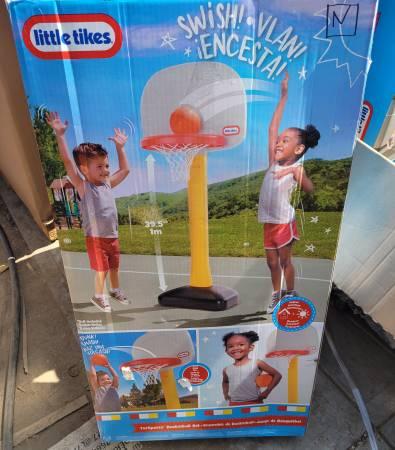 Basketball Hoop with Ball, Height Adjustable, Indoor Outdoor Back - Sherman Oaks, Los Angeles, California