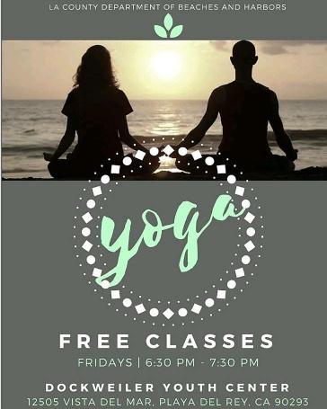 Free Yoga at Dockweiler Beach Fridays 6:30pm - Inglewood, Los Angeles, California