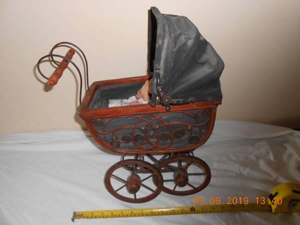 Antique baby doll buggy