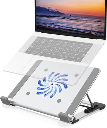 BRAND NEW! Aluminum Laptop Cooling Stand with USB Fan
