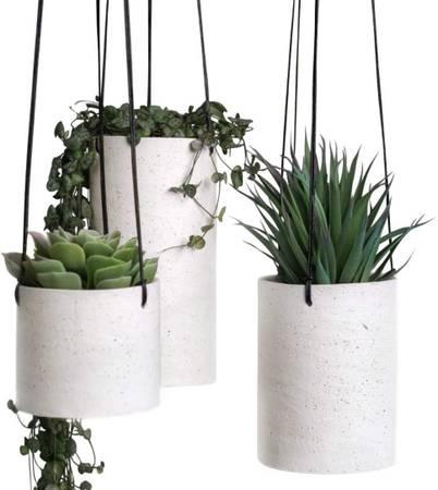 Ceramic Hanging Plant Pots Holders for Indoor Outdoor Plant