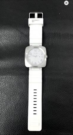 Nixon The Volta PU Solar Powered Quartz White/Silver Watch Square - Whittier, Los Angeles, California