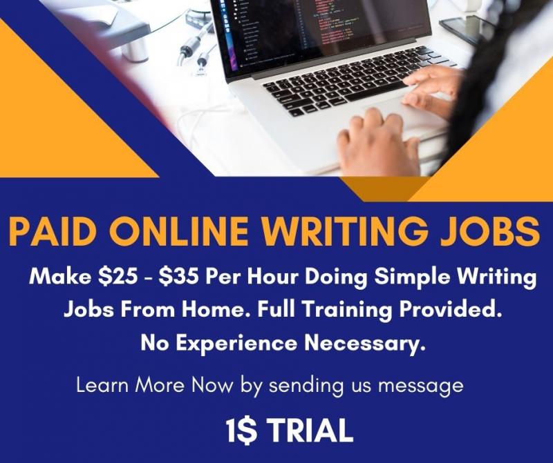 PAID ONLINE WRITING JOBS - 1$ TRIAL