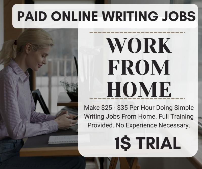Remote Writing Opportunities 1$ TRIAL