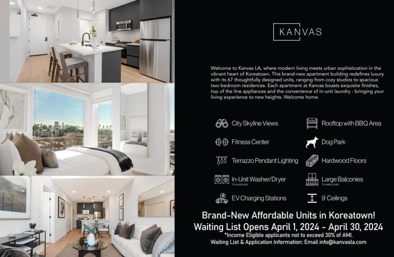 Brand-New Affordable Units Available in Koreatown, LA! - Los Angeles
