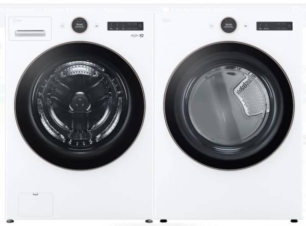 LG Smart 5.0 Cu. Ft.Steam Washer And Gas 7.4 Cu. Ft.Dryer Set New - Sun Valley, Los Angeles, California