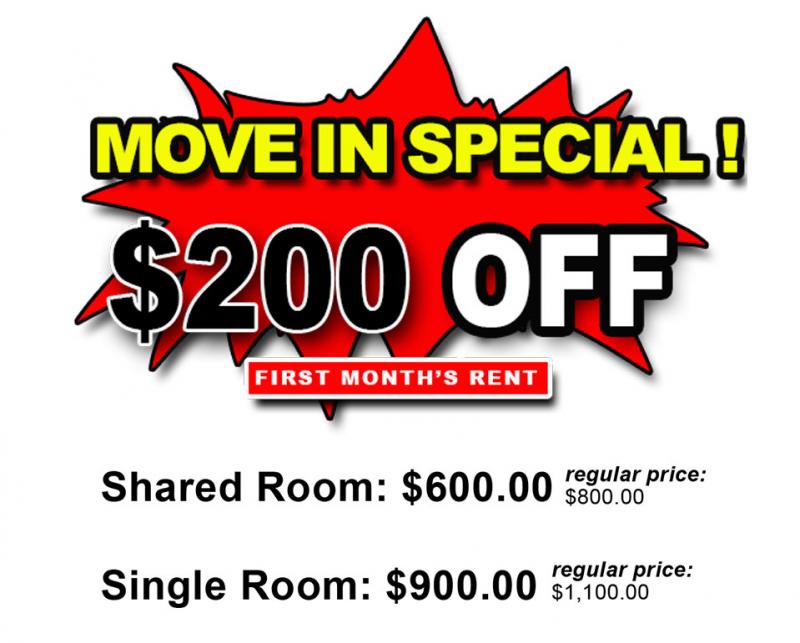 Shared Room for Rent – No Security Deposit – Move in Today - Los Angeles