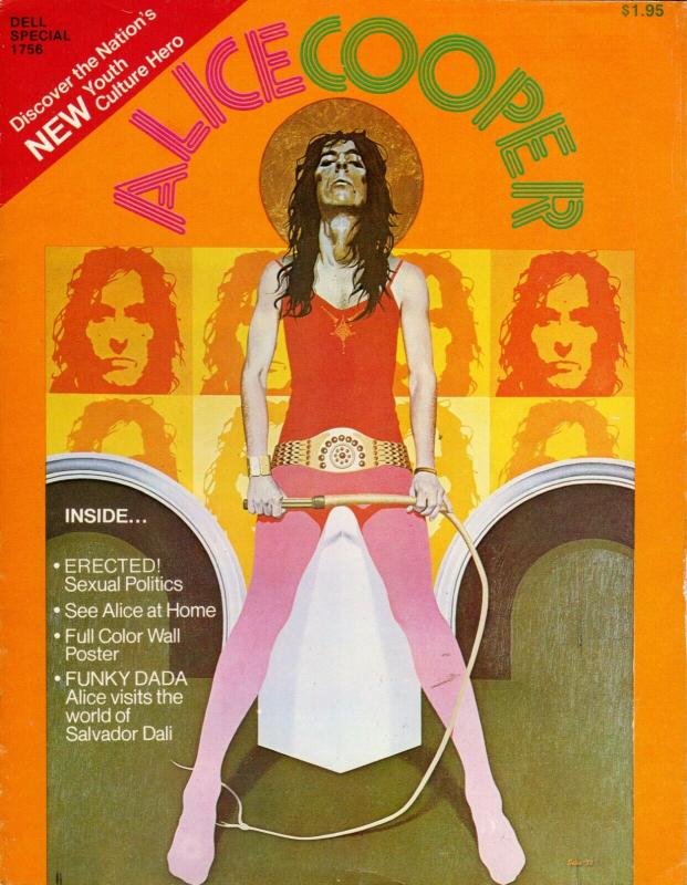 Lot of 10 Alice Cooper 1972 Magazines 58 Pages W/Snake Poster NEW - Los Angeles
